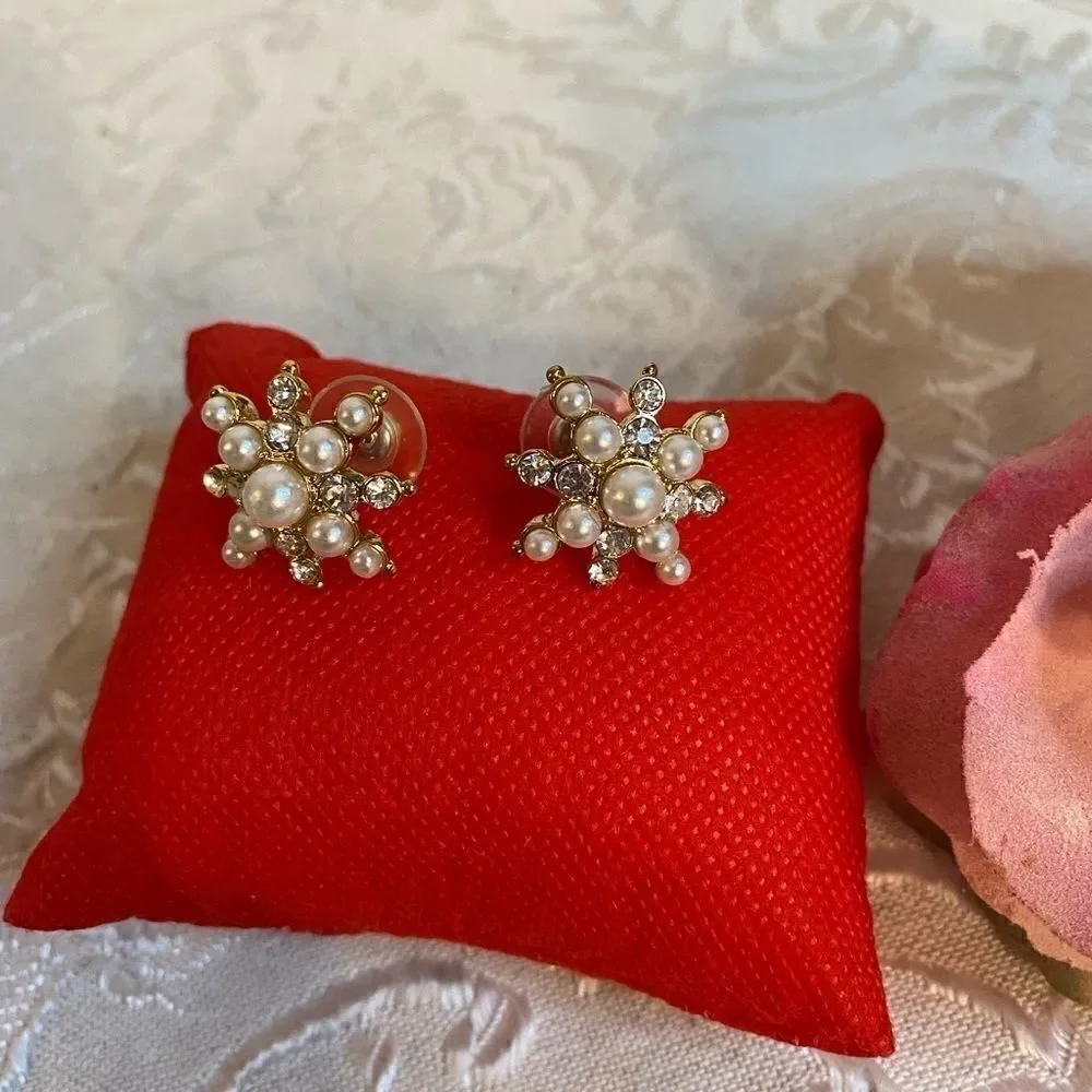 💥Swarovski Crystal Gold Silver Plated  Earrings